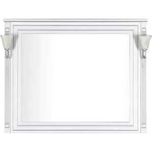 фото Зеркало aquanet паола 120 белое/серебро (181768)