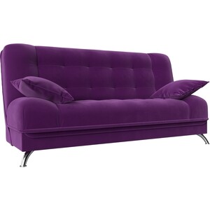 Диван-книжка АртМебель Анна микровельвет фиолетовый диван книжка мебелико анна микровельвет фиолетовый