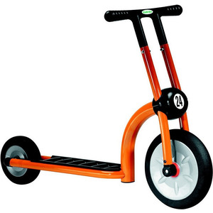 фото Самокат 2-х колесный italtrike 200-11 скутер ''динамик'' двухколесный оранжевый