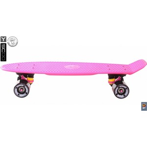 фото Скейтборд rt 401-p fishskateboard 22'' винил 56,6х15 с сумкой pink/black