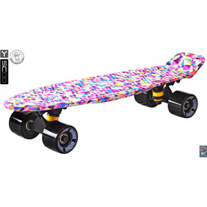 фото Скейтборд rt 401g-r fishskateboard print 22'' винил 56,6х15 с сумкой rhombus