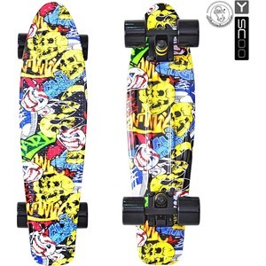 фото Скейтборд rt 401g-с fishskateboard print 22'' винил 56,6х15 с сумкой cartoon