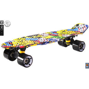 фото Скейтборд rt 401g-с fishskateboard print 22'' винил 56,6х15 с сумкой cartoon