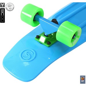 фото Скейтборд rt 402-b big fishskateboard 27'' винил 68,6х19 с сумкой blue/green