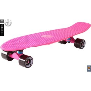 фото Скейтборд rt 402-p big fishskateboard 27'' винил 68,6х19 с сумкой pink/black