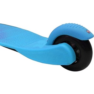 фото Самокат 3-х колесный y-scoo mini a-5 shine цв. blue со светящими колесами
