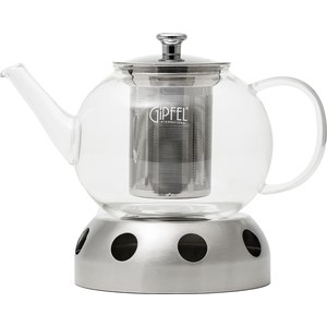 

Чайник заварочный 0.6 л с подставкой для подгрева Gipfel (7084), (7084)