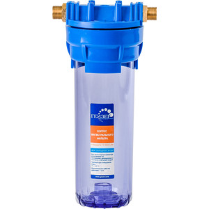 Фильтр предварительной очистки Гейзер 1 П 1/2'' (прозрачный) (32007) ультрафиолетовая установка очистки воздуха гейзер