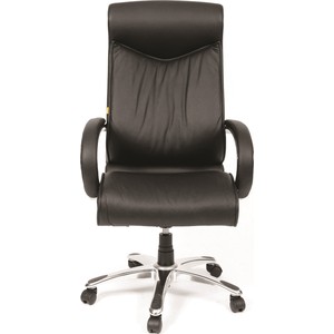 фото Офисное кресло chairman 420 россия кожа черная