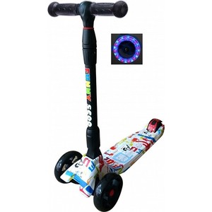 

Самокат 3-х колесный Funny Scoo Voyage luxe (MS-963) бело-голубой, Voyage luxe (MS-963) бело-голубой