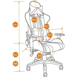 фото Офисное кресло tetchair icar, кож/зам, черный/красный