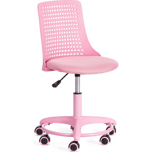 Офисное кресло TetChair Kiddy, ткань, розовый пуф 35х32х32 см мдф ткань велюр до 110 кг круглый раскладывающийся розовый люкс l030006