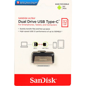 фото Флеш-диск sandisk 32gb usb 3.1 ultra dual (sdddc2-032g-g46)