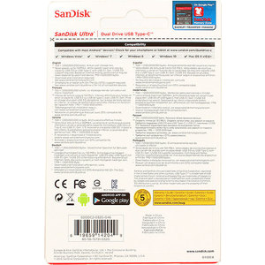 фото Флеш-диск sandisk 32gb usb 3.1 ultra dual (sdddc2-032g-g46)