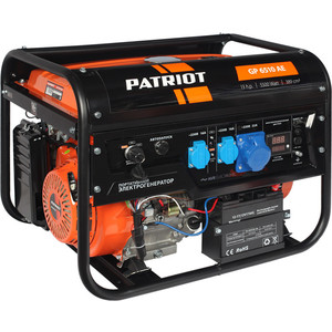 Генератор бензиновый PATRIOT GP 6510AE генератор бензиновый patriot grs 3500 2 8 квт четырехтактный 7 л с 16 а выход 12 в ручной стартер 476102245
