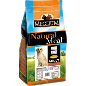 фото Сухой корм meglium natural meal dog adult gold для взрослых собак 3кг (ms1303)
