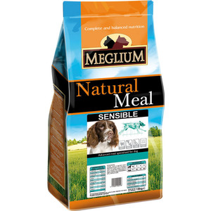 Сухой корм MEGLIUM Natural Meal Dog Adult Sensible Lamb & Rice с ягненком и рисом для взрослых собак с чувствительным пищеварением 3кг (MS1903) - фото 1