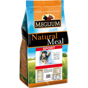 Сухой корм MEGLIUM Natural Meal Dog Adult Sport для активных собак 3кг (MS0203) Natural Meal Dog Adult Sport для активных собак 3кг (MS0203) - фото 1