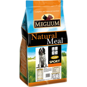 фото Сухой корм meglium natural meal dog adult sport gold для активных собак 15кг (ms2615)