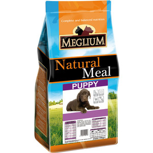 Сухой корм MEGLIUM Natural Meal Dog Puppy для щенков 15кг (MS1715) Natural Meal Dog Puppy для щенков 15кг (MS1715) - фото 1