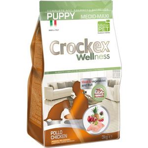 

Сухой корм Crockex Wellness Pappy Medio-Maxi Chicken Meat & Vegetables & Fructs с курицей и рисом для щенков средних и крупных пород12кг (MCF3312), Wellness Pappy Medio-Maxi Chicken Meat & Vegetables & Fructs с курицей и рисом для щенков средних и крупных
