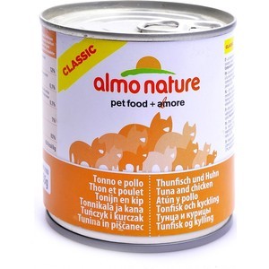 фото Консервы almo nature classic adult cat with tuna and chicken с тунцом и курицей для кошек 280г (3791)