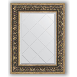 фото Зеркало с гравировкой поворотное evoform exclusive-g 59x76 см, в багетной раме - вензель серебряный 101 мм (by 4035)