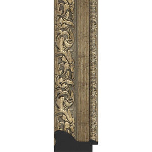 Зеркало с гравировкой поворотное Evoform Exclusive-G 55x125 см, в багетной раме - виньетка античная латунь 85 мм (BY 4059)