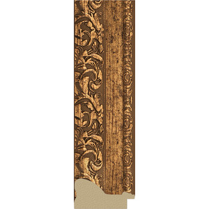Зеркало с гравировкой Evoform Exclusive-G 105x105 см, в багетной раме - виньетка бронзовая 85 мм (BY 4443)
