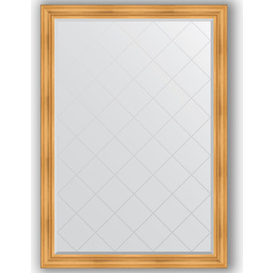 фото Зеркало с гравировкой поворотное evoform exclusive-g 134x189 см, в багетной раме - травленое золото 99 мм (by 4503)