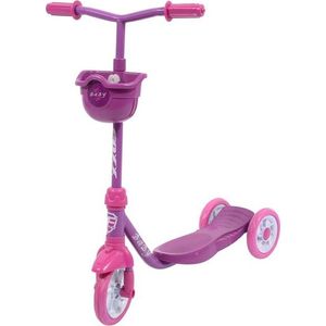 фото Самокат городской foxx baby с пластиковой платформой и eva колеса ми 115мм, корзинка, фиолетовый (115baby.pn7)