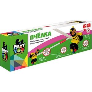 

Bondibon Каталка с ручкой Пчелка (ВВ1110), Каталка с ручкой Пчелка (ВВ1110)