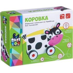 

Bondibon Каталка с веревочкой Коровка (ВВ1498), Каталка с веревочкой Коровка (ВВ1498)