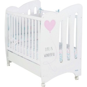 

Кроватка Micuna Wonderful 120х60 white/pink, Wonderful 120х60 white/pink