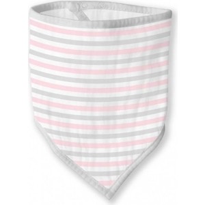 Бандана-нагрудник SwaddleDesigns Marquisette Pink Simple Stripes (SD-670PP)
