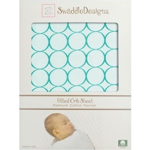 

Детская простынь SwaddleDesigns Fitted Crib Sheet Turquoise Stripe (SD-436TQ), Fitted Crib Sheet Turquoise Stripe (SD-436TQ)