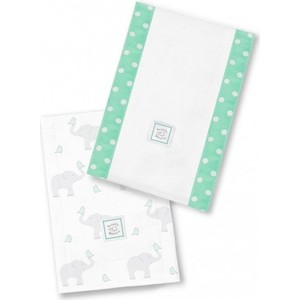 

Полотенчики SwaddleDesigns Baby Burpie Set SC Elephant & Chickies (SD-459SC), Baby Burpie Set SC Elephant & Chickies (SD-459SC)