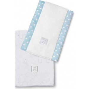 

Полотенчики SwaddleDesigns Baby Burpie Set Blue Sterling Deco Elephants on Sunwashed Pastels (SD-353SB), Baby Burpie Set Blue Sterling Deco Elephants on Sunwashed Pastels (SD-353SB)