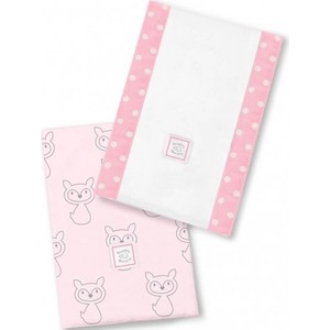 

Полотенчики SwaddleDesigns Baby Burpie Set Pink Gray Fox (SD-613P), Baby Burpie Set Pink Gray Fox (SD-613P)