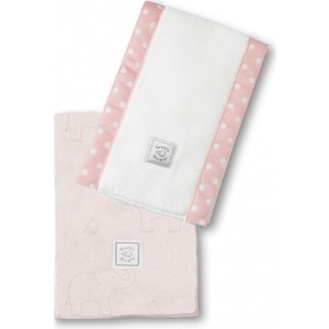

Полотенчики SwaddleDesigns Baby Burpie Set Pink Sterling Deco Elephants on Sunwashed Pastels (SD-353SP), Baby Burpie Set Pink Sterling Deco Elephants on Sunwashed Pastels (SD-353SP)