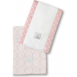 Полотенчики SwaddleDesigns Baby Burpie Set Pink Sterling Mod Circles on Sunwashed Pastels (SD-351SP) Полотенчики SwaddleDesigns Baby Burpie Set Pink Sterling Mod Circles on Sunwashed Pastels (SD-351SP)