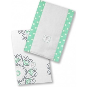 

Полотенчики SwaddleDesigns Baby Burpie Set Seacrystal Medallions (SD-453SC), Baby Burpie Set Seacrystal Medallions (SD-453SC)