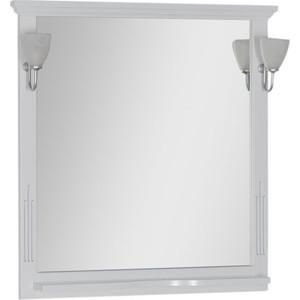 Зеркало Aquanet Тулуза 90 белый (182016) зеркало шкаф aquanet доминика 60 с led подсветкой белый 171918