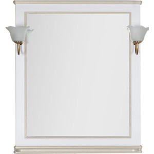 Зеркало Aquanet Валенса 80 белый краколет/золото (182650)