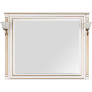 фото Зеркало aquanet паола 120 белое/золото (186105)