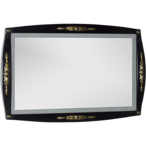 Зеркало Aquanet Виктория 120 черный/золото (183927) зеркало шкаф aquanet честер 105 белый золото 186084