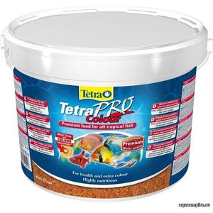 фото Корм tetra tetrapro colour crisps premium food for all tropical fish чипсы усиление окраски для всех видов тропических рыб 10л (140516)