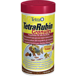 фото Корм tetra tetrarubin granules premium food for all tropical fish гранулы усиление окраски для всех видов тропических рыб 250мл (139800)