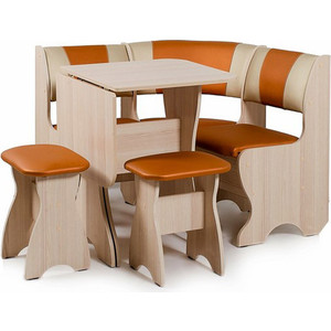 фото Набор мебели для кухни бител тюльпан мини - комби (ясень с-120 + с-101, ясень)