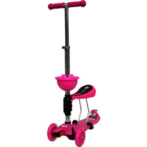 

Самокат 3-х колесный BabyHit ScooterOK Tolocar розовый, ScooterOK Tolocar розовый